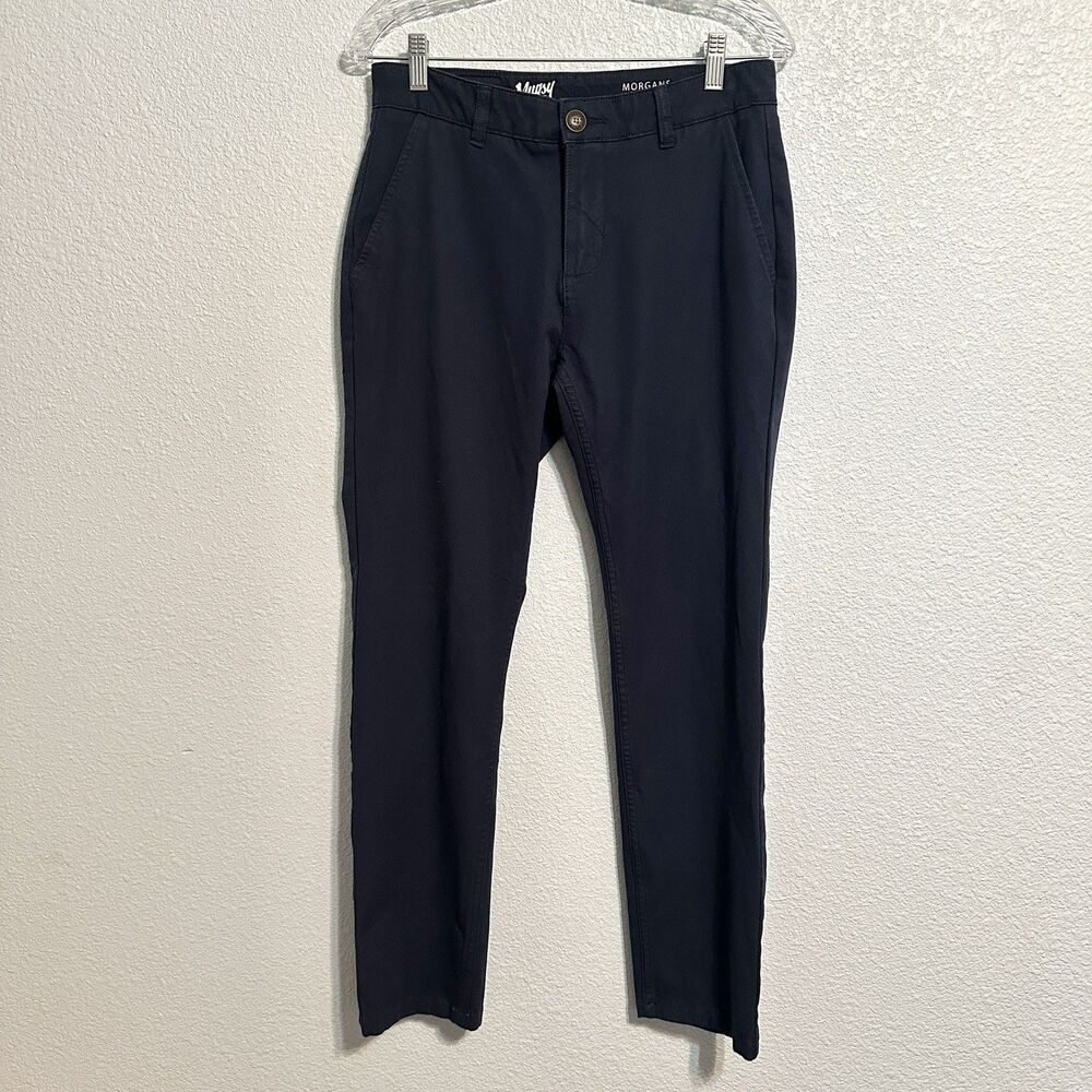 Mugsy Morgans Pants Mens 30x30 (29) Blue Cotton Chino Preppy Stretch K6PNVV
